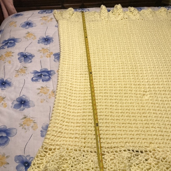 Hand Crocheted Oversized Afghan - 66” x 90” - Picture 13 of 15